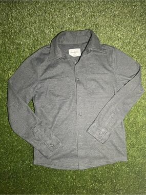 Goodfellow & Co Mens Small Gray Button Up Shirt Jacket